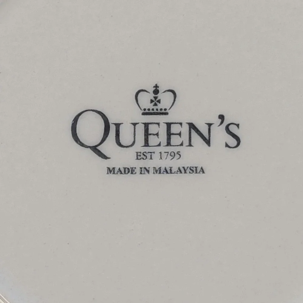 Queen's by Churchill The Brook Pink Transferware Dinner Plate 8 Inch Cottage
